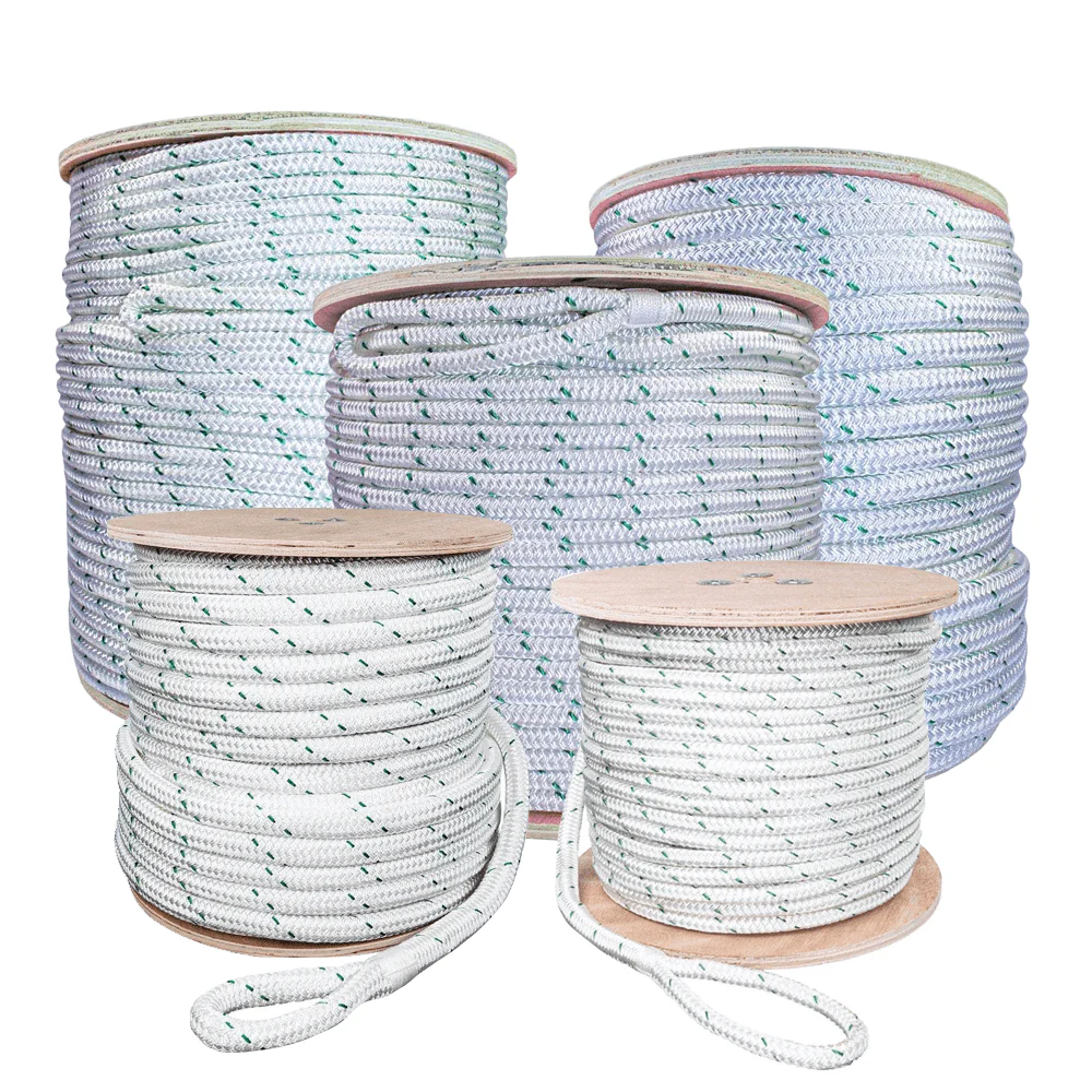 Polyester Double Braided Pulling Rope with Splice Pulling Eyes